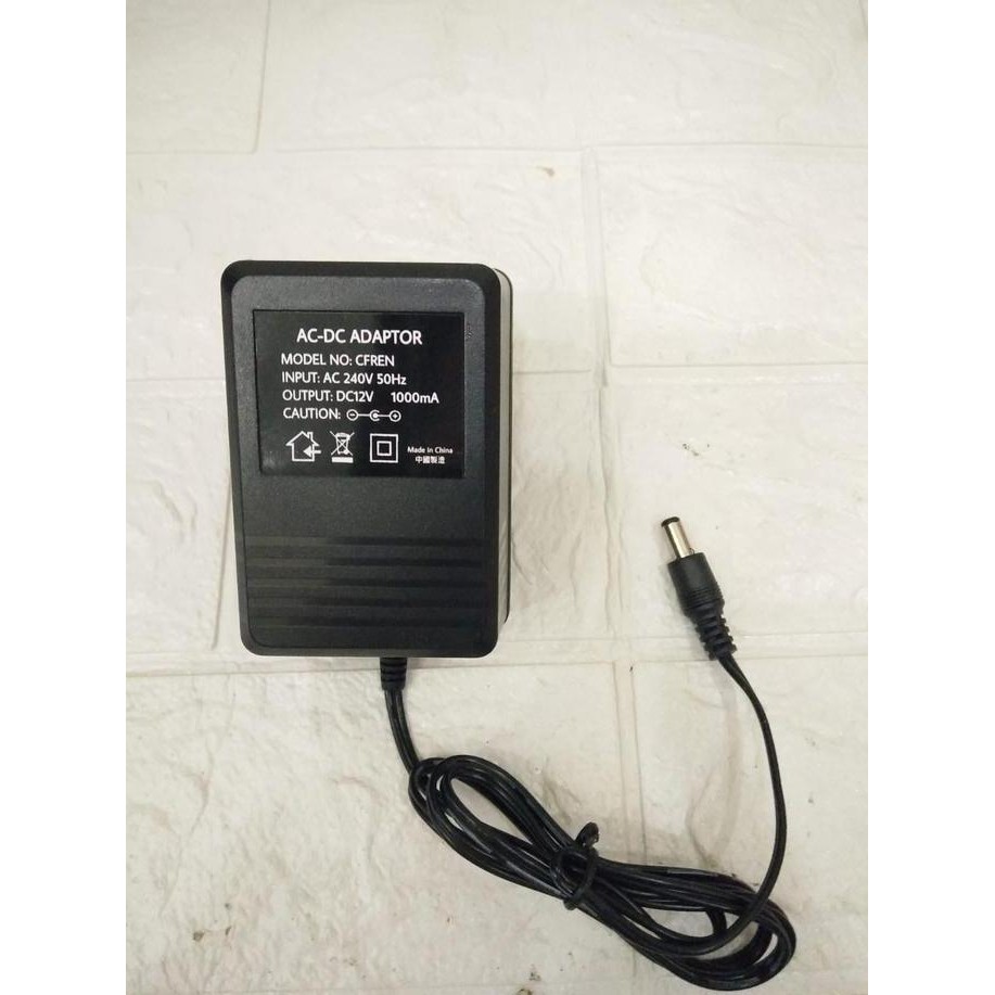 AC DC ADAPTER 12V 1000mA Jek DC 5.5mm X 2.1mm - 2.5mm TERBATAS
