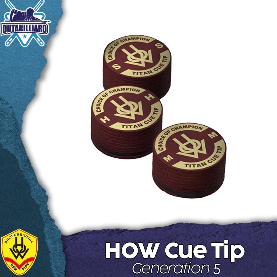 Qv21 Rg-4 How Titan Master Cue Tip Gen 5 Billiard Biliar Soft Medium Hard Tip Billiard Original Orig