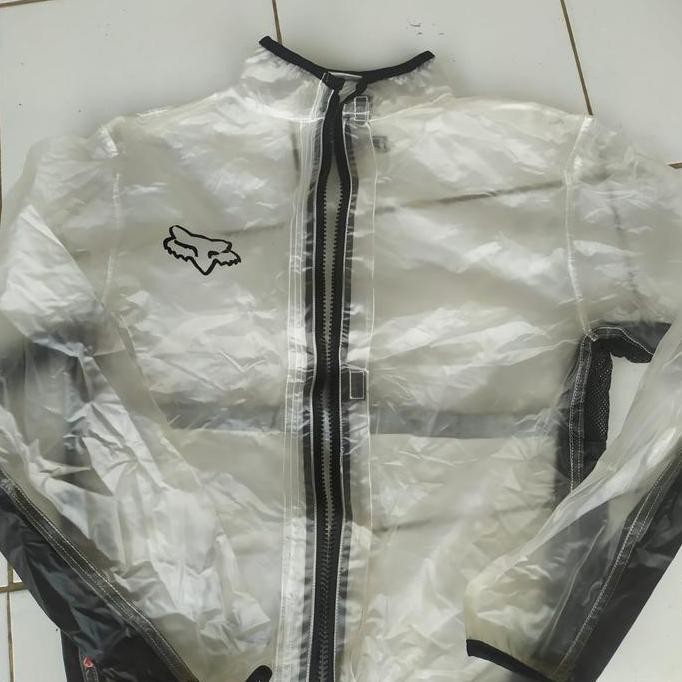 Fox Racing MX Fluid Rain Jacket Clear  ORIGINAL Brand New Without Tag cycling jacket moto gear endur