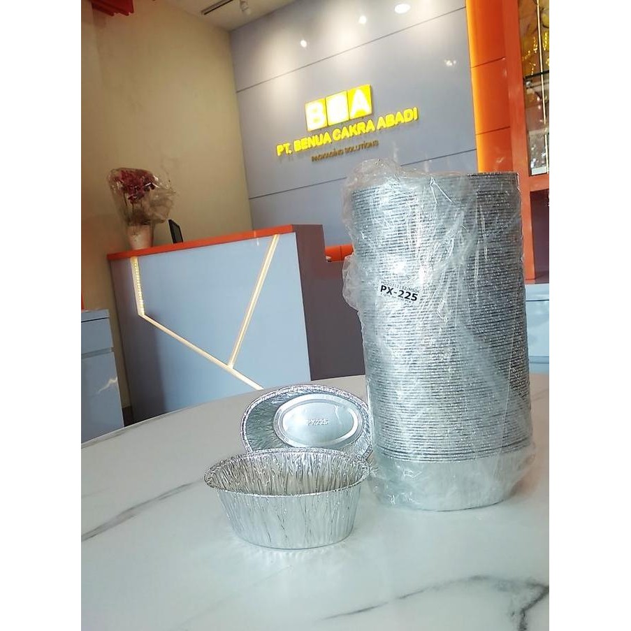 Aluminium Voil Model Oval Ox - Px-225 / Px 225 Isi 100 Pcs