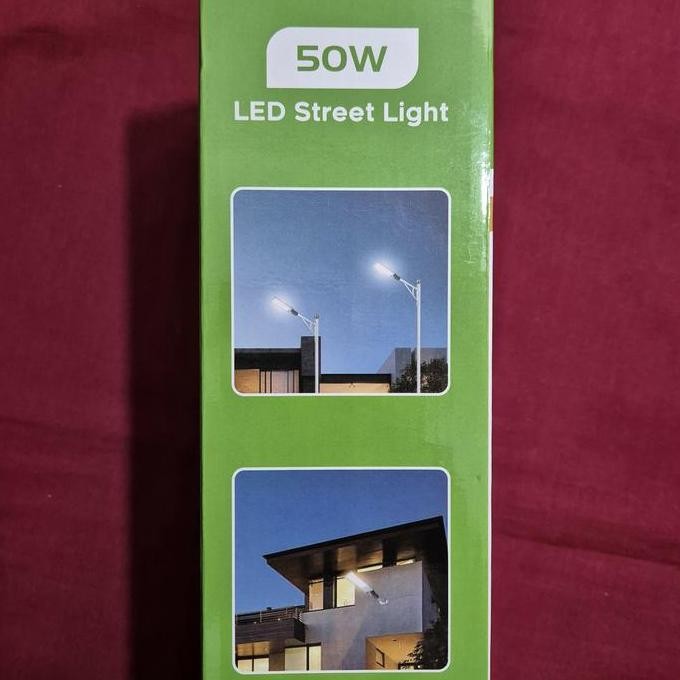 Lampu Tembak Jalan Pju Led + Photocell Sensor Cahaya 50W Ip65 Outdoor Led Street Light