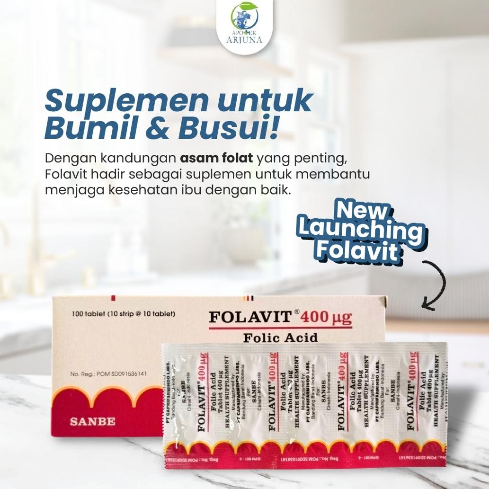Terlaris | Terbaru | Best Seller | Termurah Folavit Promil Asam Folat Untuk Program Ibu Hamil Menyus