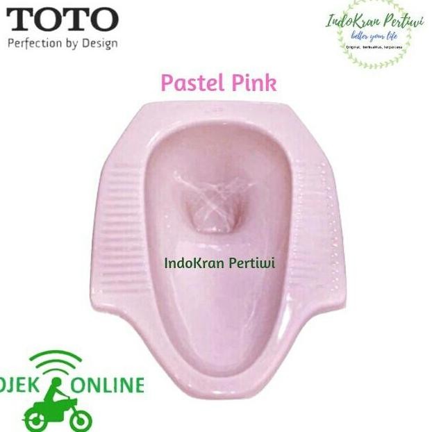 HARGA DISC - Closet jongkok TOTO CE7 Pink muda - Kloset jongkok toto (ojek online)