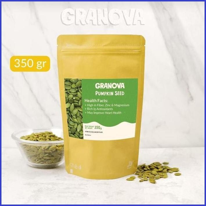 

GRANOVA - BIJI LABU KUPAS MENTAH PREMIUM JEPANG 350GR / PUMPKIN SEEDS RAW