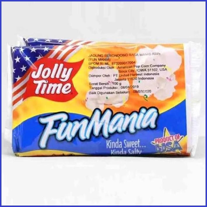 

JOLLY TIME KETTLE MANIA 100 G