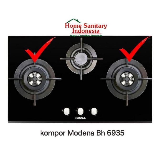 Sparepart MODENA Burner Bh 6935 lf / 6725 lf Kompor gas Tanam  MODENA Original