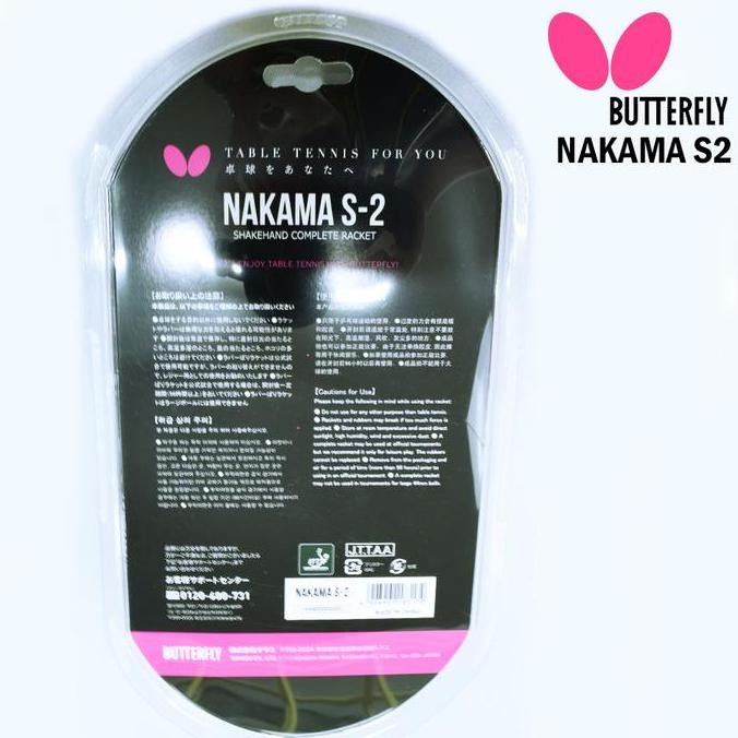 Bet Pingpong Tenis Meja Raket Pingpong Tenis Meja Butterfly Nakama S2