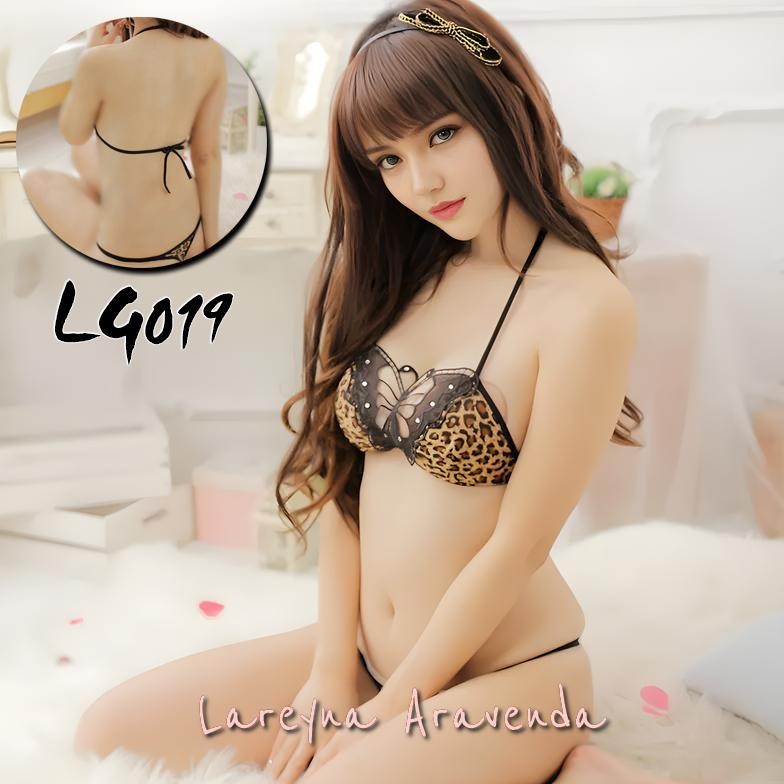 Set Bra + Celana Dalam Wanita Sexy Motif Macan Butterfly LG019 koala69