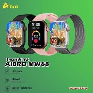 Aibro Mw68 Smartwatch Jam Tangan Olahraga Sport Gps Tracking Mw 68 Smart Watch Lcd Ips Water Resista