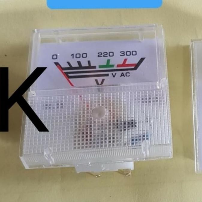 VOLT METER KECIL JARUM PENUNJUK TEGANGAN ARUS PLN V AC STAVOL STABILIZER 500W WATT  PANEL LISTRIK MO