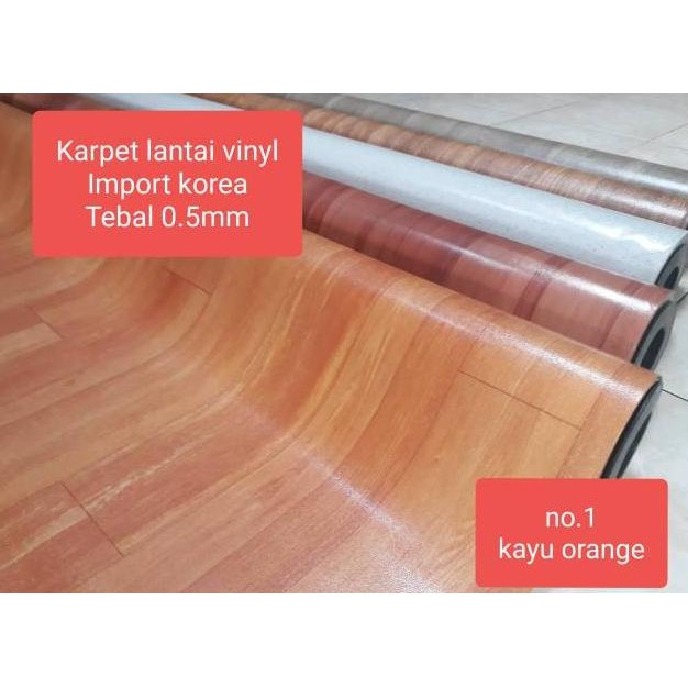 Karpet Lantai Vinyl Korea (Lebar 2 Meter X 1 Meter) Tebal 0.5Mm Harga Per 1 Meter