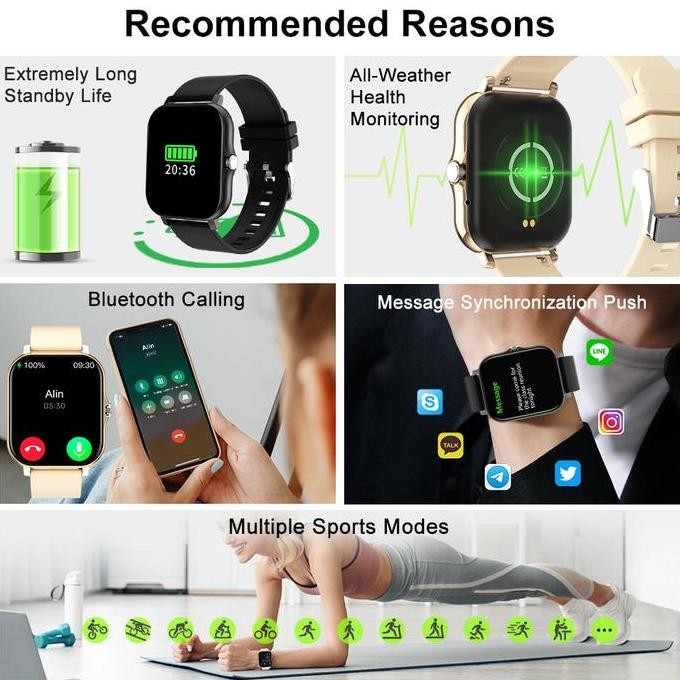 Biden Y13 Smartwatch Color Screen Magnetic Charging Full Touch Fitness