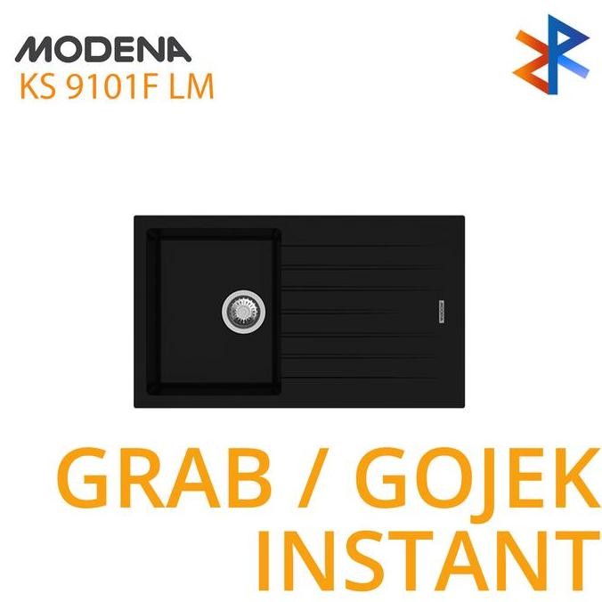Kitchen Sink MODENA KS 9101F LM/KS 9101FLM Hitam Granit Minimalis