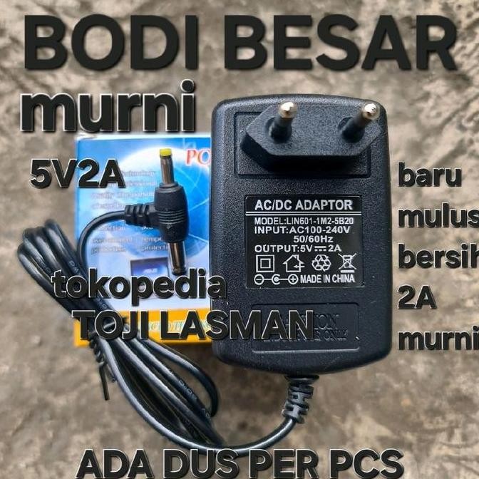 ( ADAPTOR 5V 2A JACK T ) POWER PSU COLOKAN STB ARDUINO UNO 5V2A 5.5X2.1 4.0 X 17 JACK UMUM STANDART 