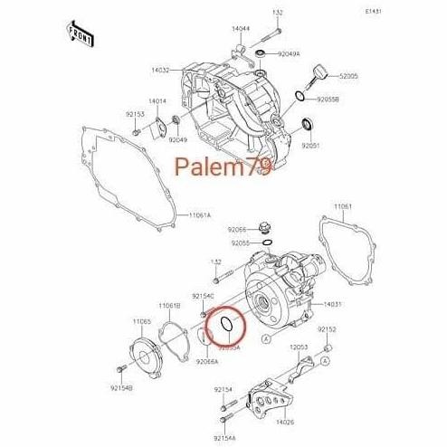 Ready  Ring O Seal Tutup Magnet Ori KLX 150 - Sil Magnet Dtracker