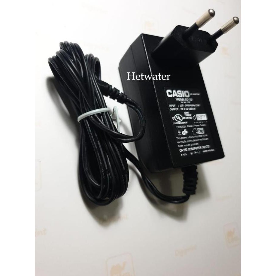 New  Adaptor Casio SA 21 SA 35 SA 45 SA 75 Power Supply AD-1 Power 7.5V