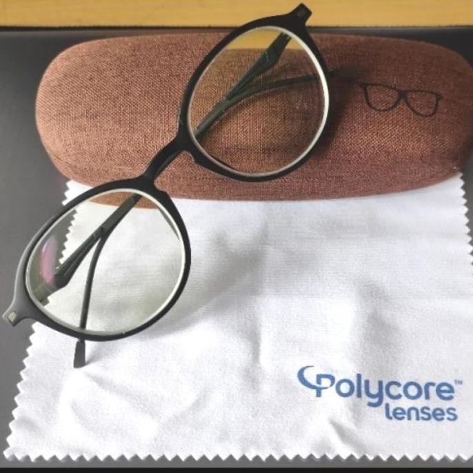 FF37S Frame Kacamata Minus Pria Korea Bulat wanita cewek Ringan