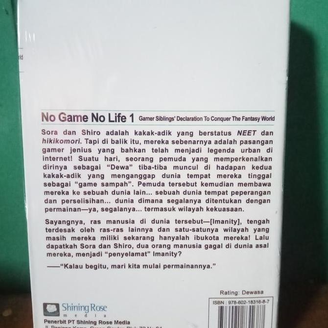 New light novel no game no life ( Original indonesia)