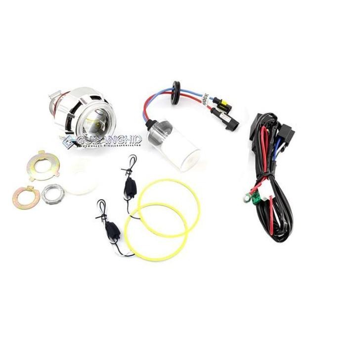 Promo Lampu Projector Motor HID Projie Bulat Vahid AES Super Mini MH1 Car COD