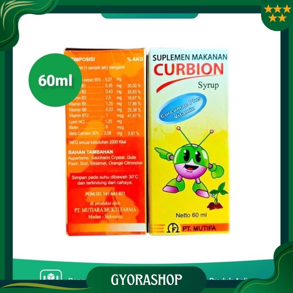 

Curbion Syrup 60Ml Gratis Ongkir