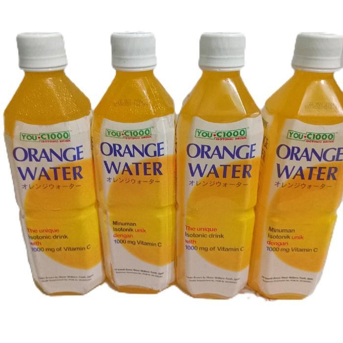 

MN paket 4botol YOU C1000 ORANGE WATER @ 500ml minuman isotonik teh hijau poci glory ichi tan