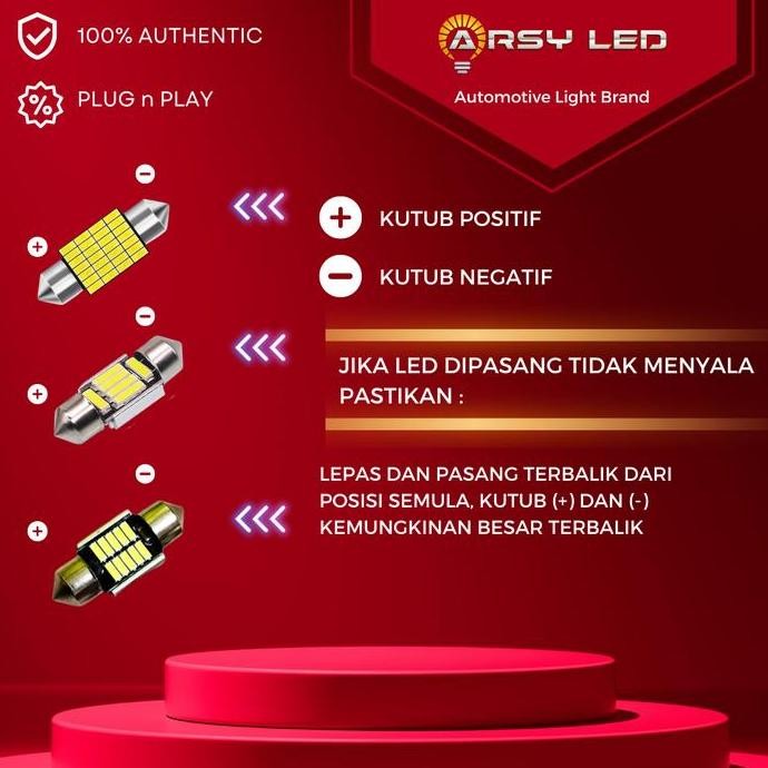 Lampu Led Paket isi 2 buah Plafon Kabin Mobil Xpander Cross New Livina