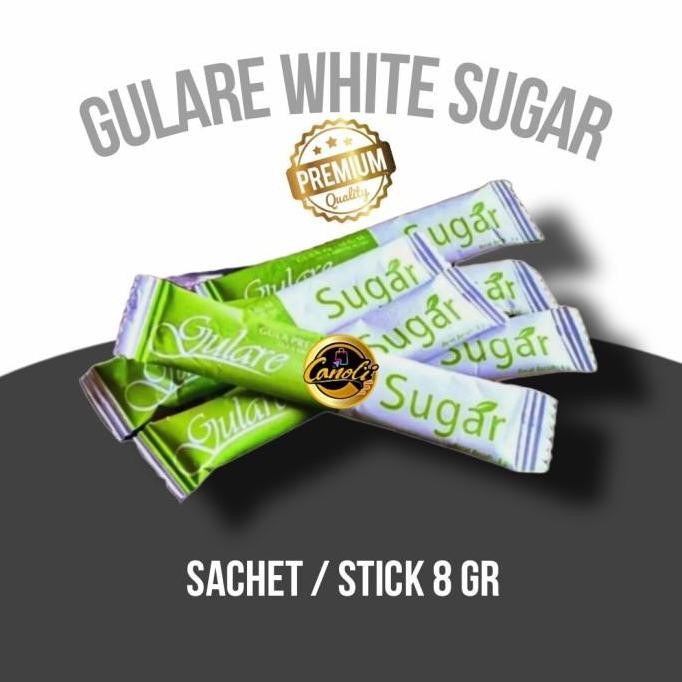 

gulare gula putih sachet hotel stik 8gr x 100 pcs / gula pasir 8 gram