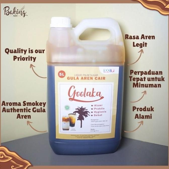 

Gula Aren Cair Asli 5Lt Bandung / Goolaka / Superior Brown Sugar Aren