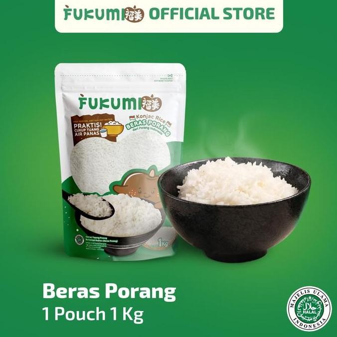 

FUKUMI Beras Porang Pouch 1 Kg - Shirataki Konjac Rice PM