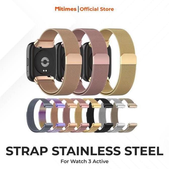 Strap Redmi Watch 3 Active Stainless Steel Tali Redmi Watch 3 Active