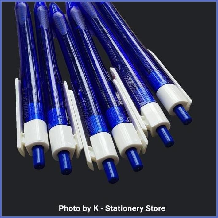 

STOCK NEW BOLPEN SNOWMAN BALLPOINT PEN V-8 ( HITAM / BIRU / MERAH ) [LUSIN] TERLARIS