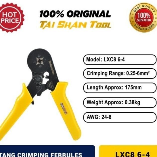 Tai Shan Crimping Tool Ferrule / Tang Press Scun Ferrules 0,25-35mm