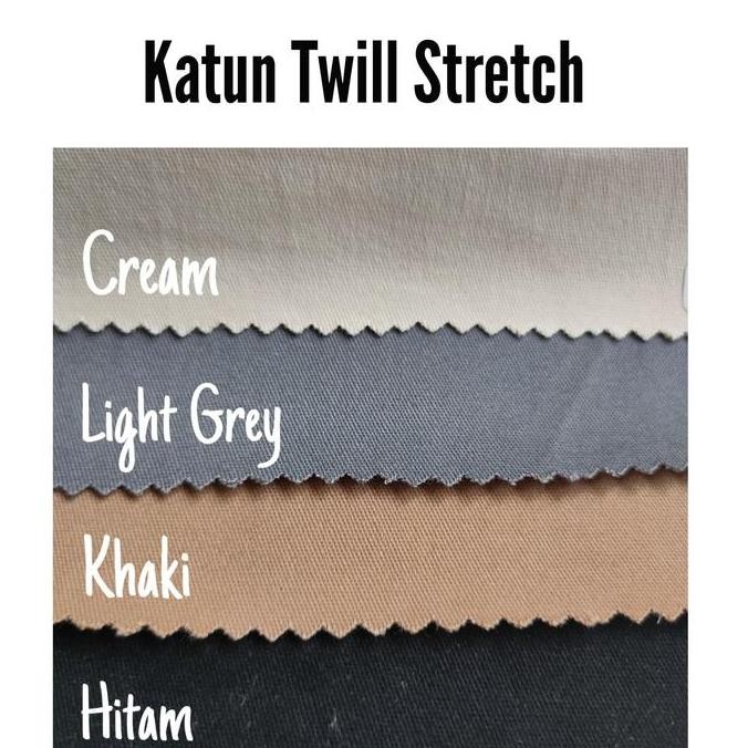 Db18>> Bahan Kain Celana Stretch - Twill Stretch - Katun Stretch