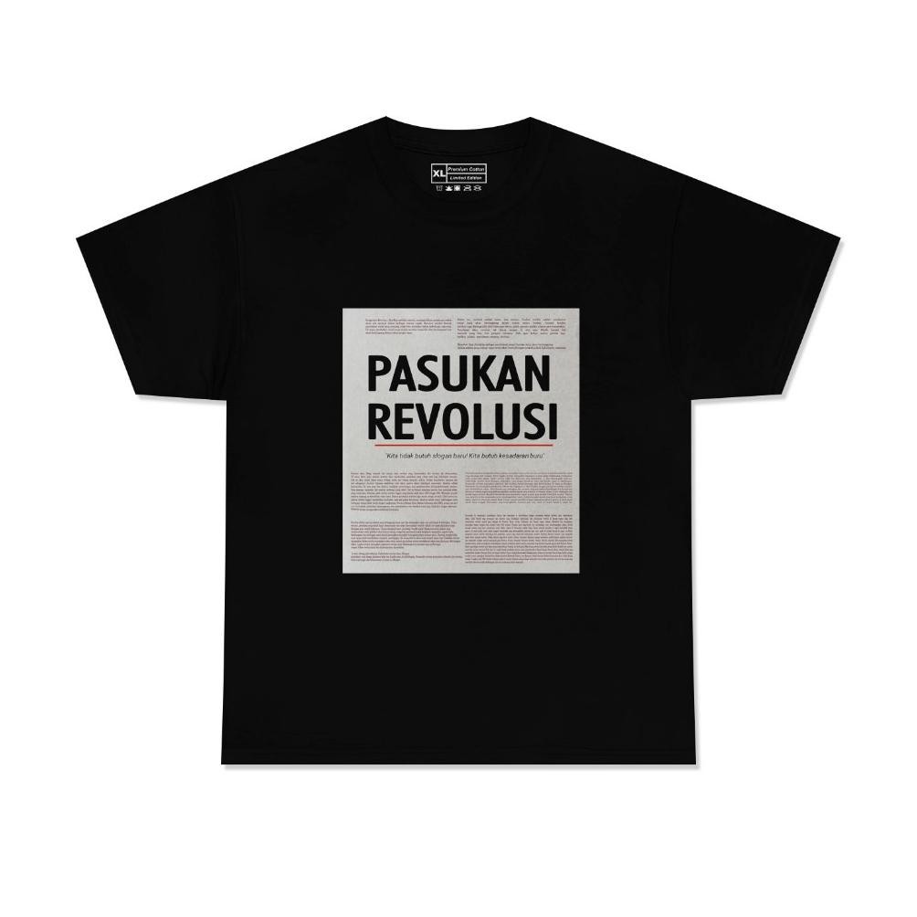 Murah Kaos Pasukan Revolusi / T-Shirt Malaka Project / Kaos Pasukan Revolusi Uni Tee