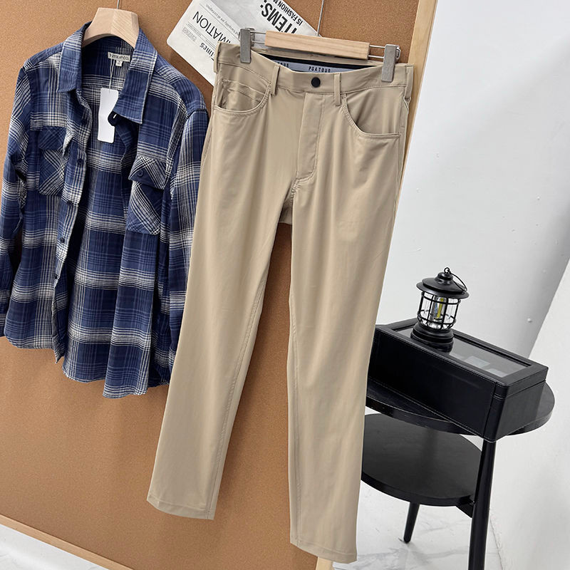 Golf Tour Men's Ice Silk Cool Straight Casual Pants Long Pants