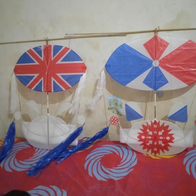 layangan koang kalung buntut 5 meter free cap+gebang plus stel