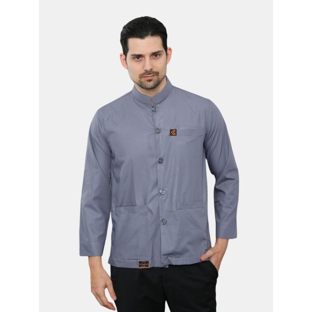 Baju Koko Khaibar Polos Haibah Premium Baju Koko Putih Dewasa Merk Khaibar