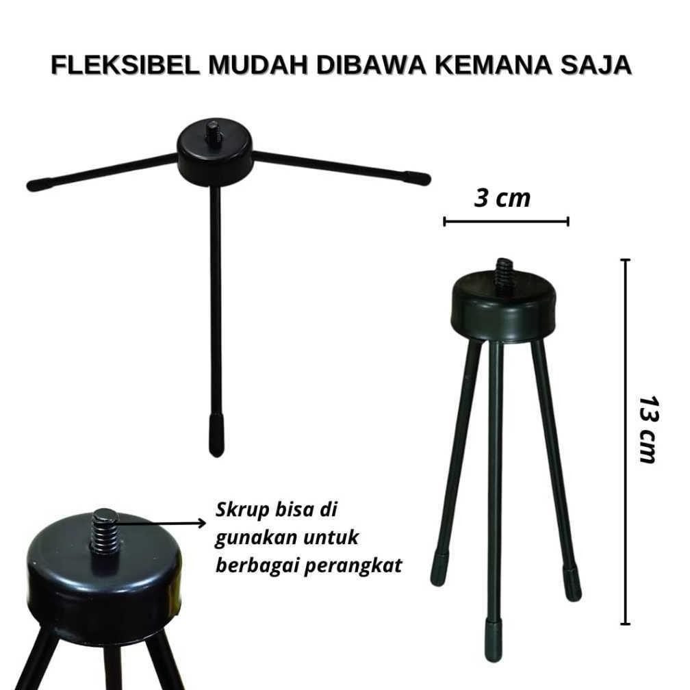 Paket Komplit Ringlight 26Cm + Tripod Meja Make Up Vlog Lampu Ringlight 26Cm