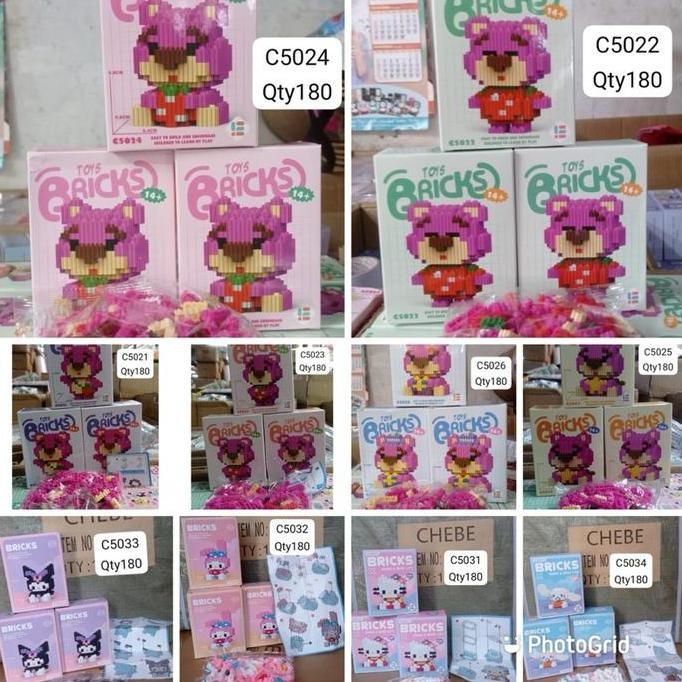 sanrio dan lotso brick nano block lego
