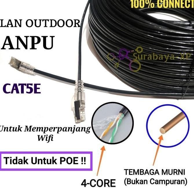 Kabel LAN Outdoor 130 Meter CAT5E Tembaga Murni 130 M 130M UTP STP FTP
