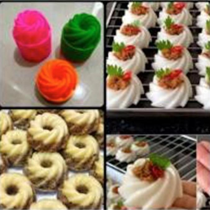 Cetakan Putuayu Bolu Kukus Motif Twister Mini 36Pcs Kitchenware Allshop