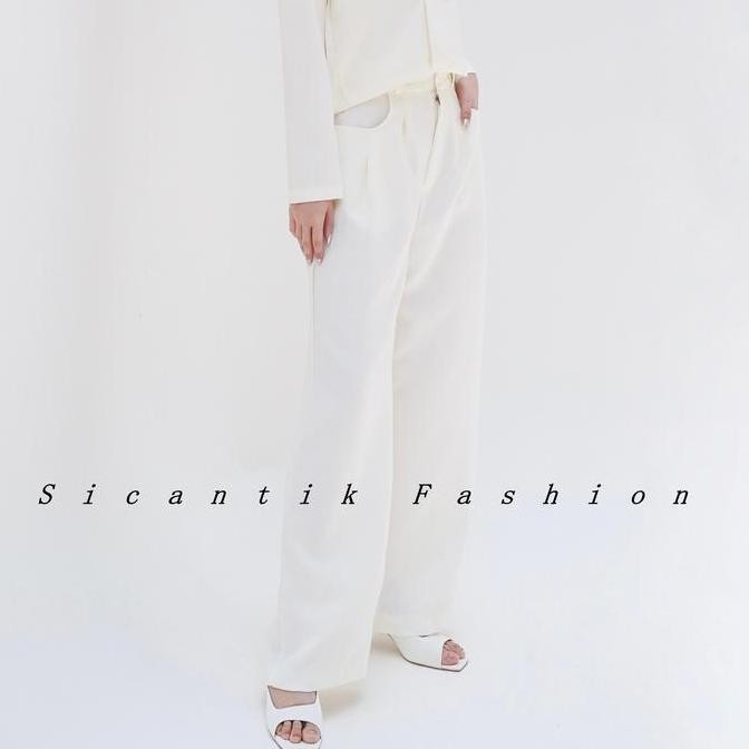 Df352>> Celana Kulot Wanita Basic Hw / Kulot Katun Import / Premium Kulot Kancing Karet Panjang