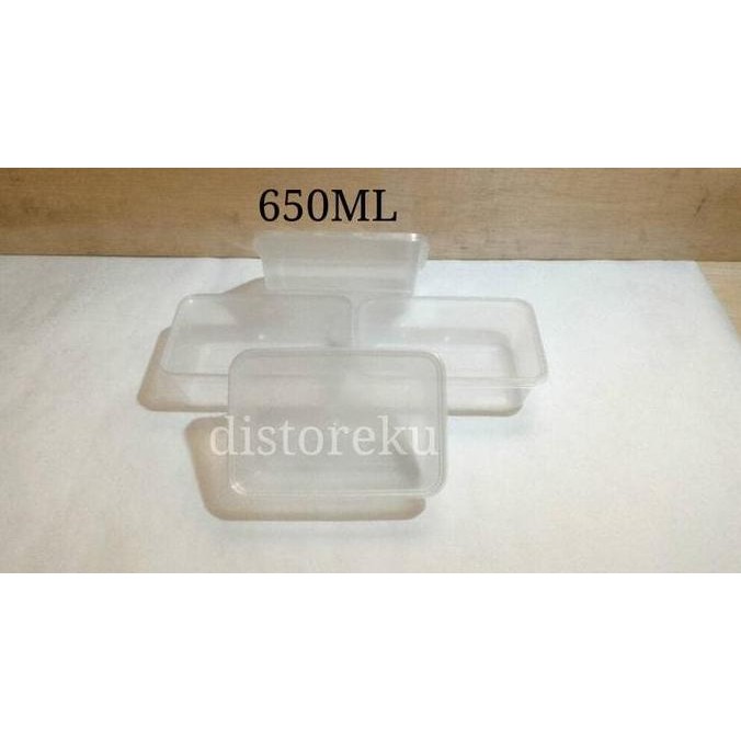 thinwall box plastik kotak tahan panas 650 ml tebal fim microwave