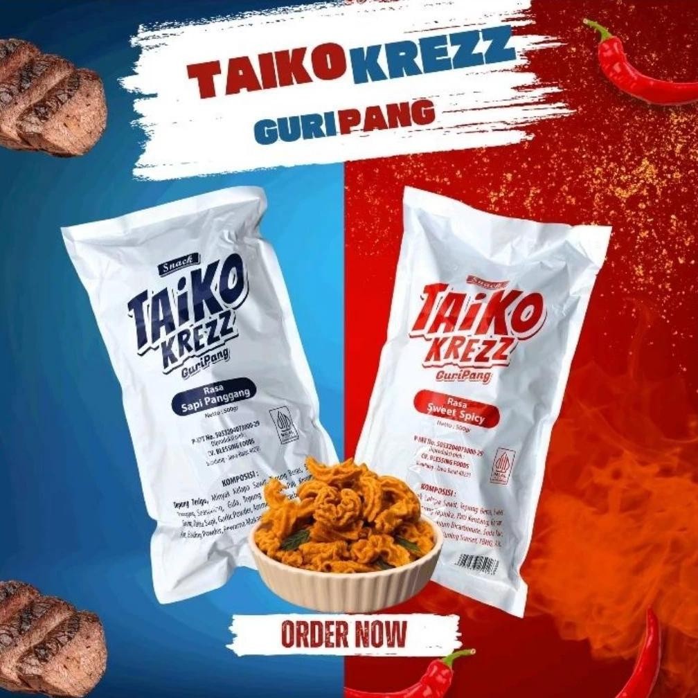 

TERLARIS HALAL TAIKO KREZZ GURIPANG 500G KERIPIK GURITA OCTOPUS ROASTED,SNAK SEHAT LEZAT CAMILAN VIRAL "RASA SWEET SPICY"500 Siap kirim