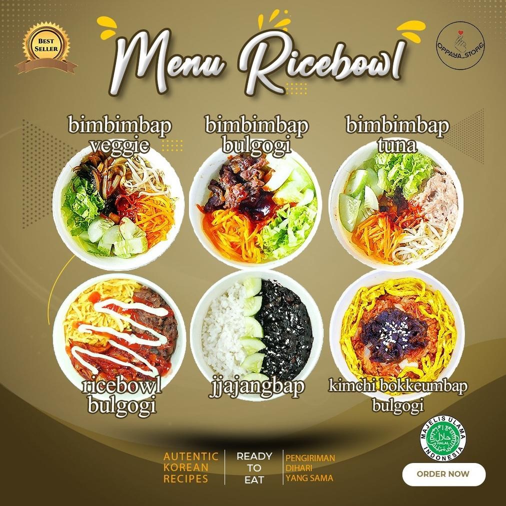 

TERLARIS Oppaya Store - Bibimbap Ricebowl Bokkeumbap Jjajangbap Korea Matang Siap Makan Enak Murah Siap kirim