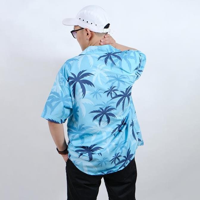 Baju Kemeja Motif Full Print Pantai Surfing Hawai GTA VICE CITY 079 GS
