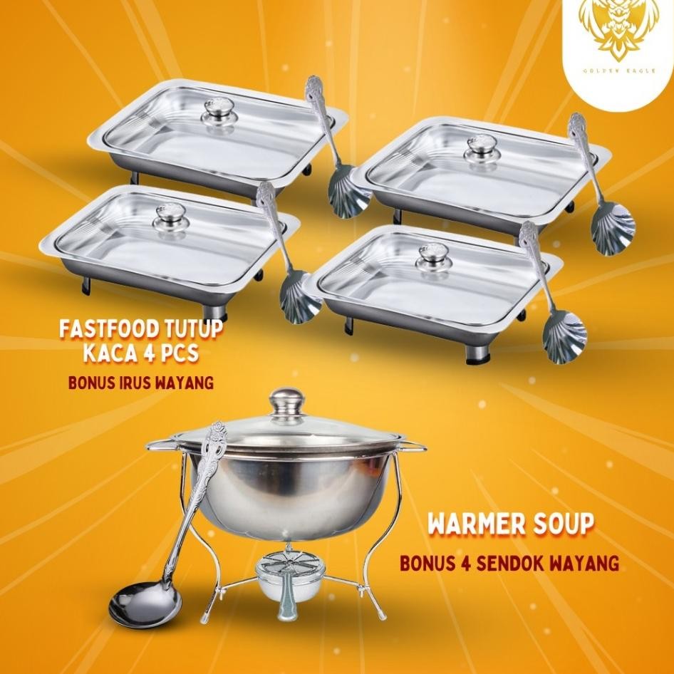 Jakarta Ss Paket Wadah Prasmanan Free Sendok Dan Centong Saji Wadah Prasmanan Lauk Dan Sayur Anti Ka