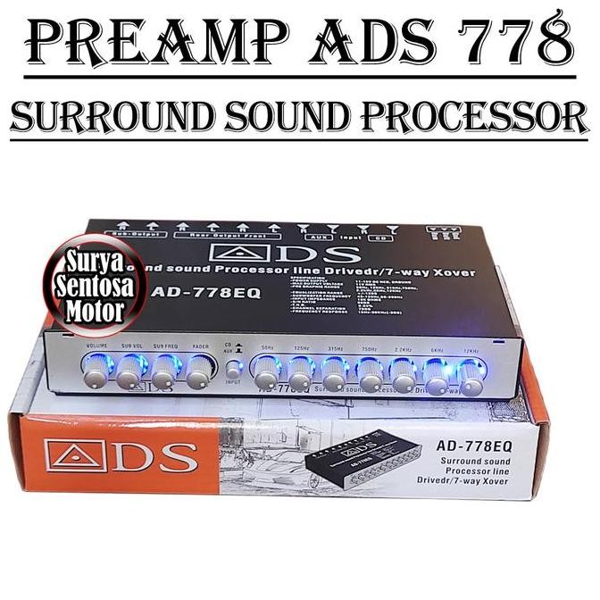 Promo Preamp Parametrik Equalizer Surround Sound Audio Mobil 7 Way Xover COD