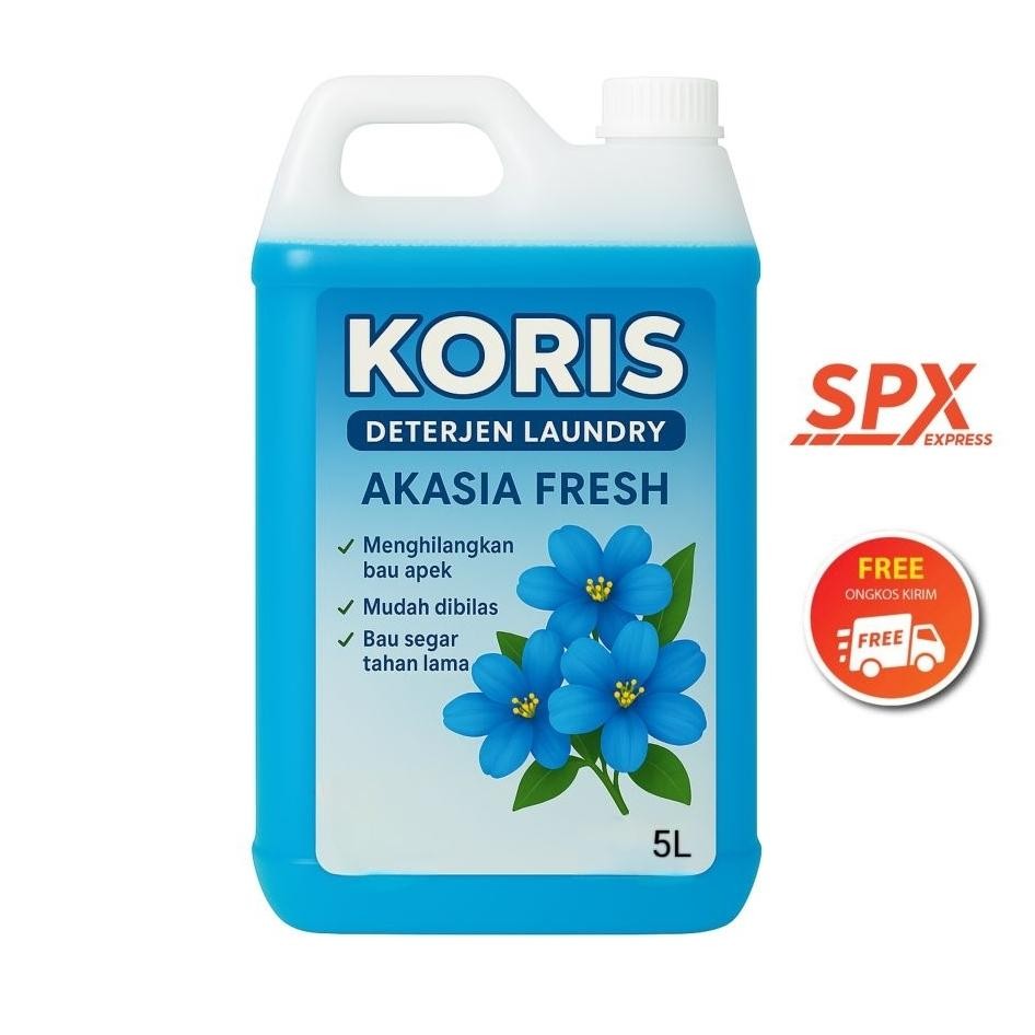 Ks Deterjen Cair Laundry 5 Liter Anti Noda Aroma Akasia Fresh