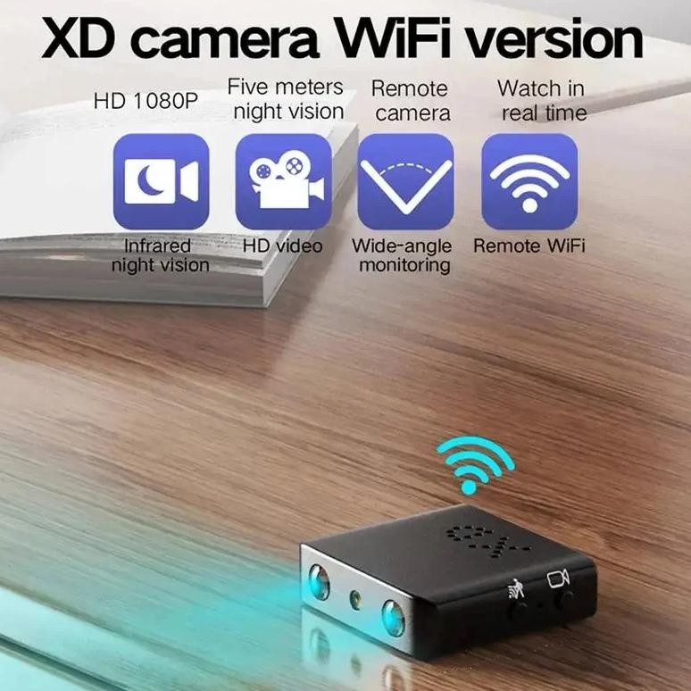 Full HD 1080p Mini Secret Camera XD WiFi Night Vision Camera IR-CUT Home Security Camera HD Video Re